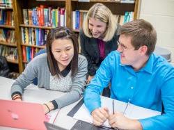 Photo of students in graduate math education classroom