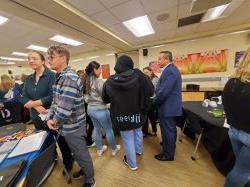 Students at Hearing Aid Health Fair