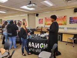 Students at Hearing Aid Health Fair