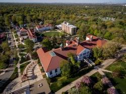 Aeriral photo of campus